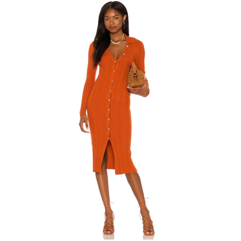 House of Harlow 1960 Carmen Knit Dress in Black